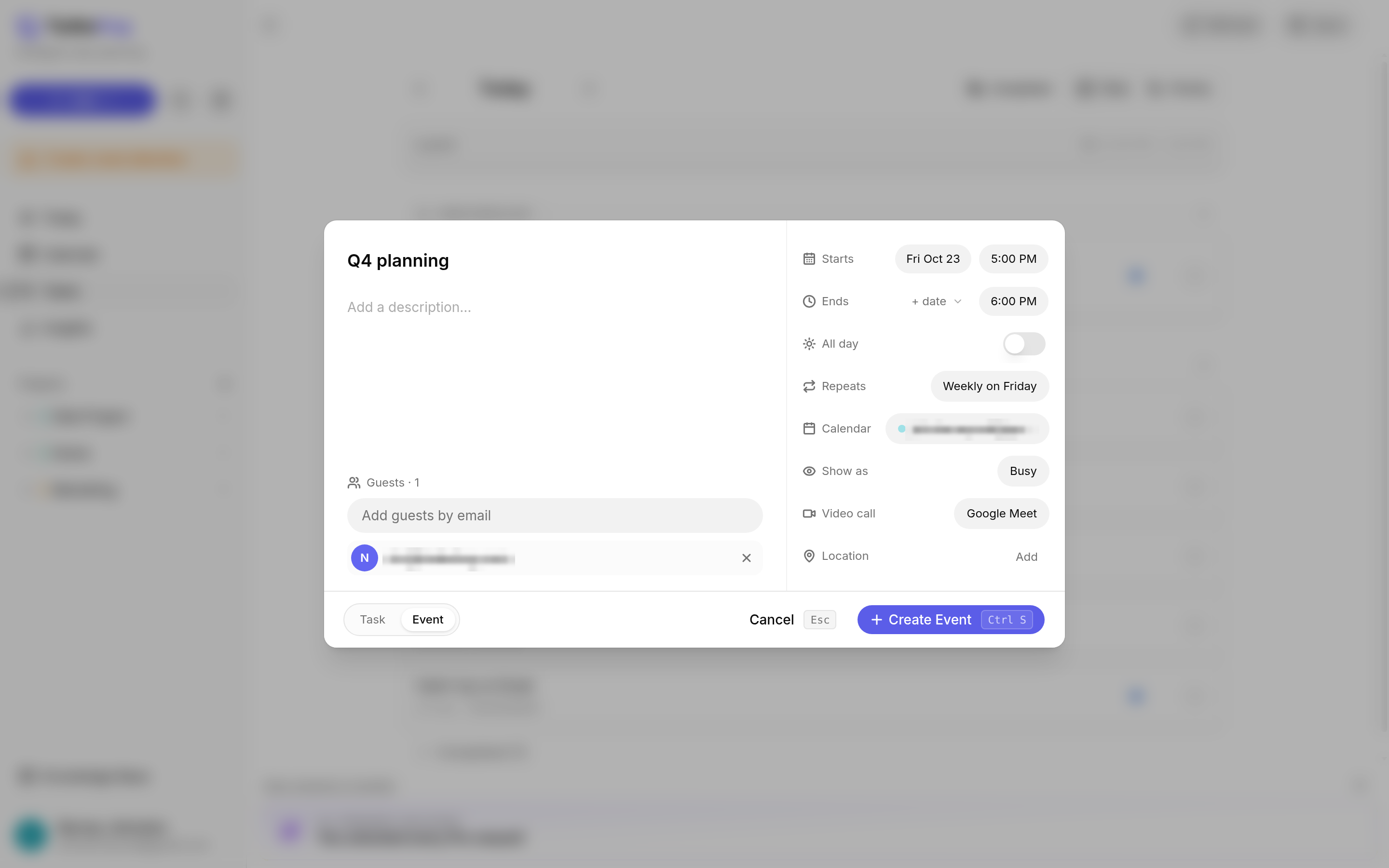 TurboHog event with a guest and Google Meet